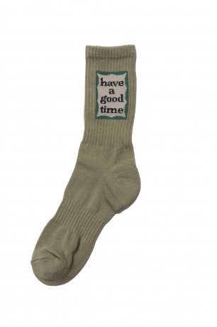 have a good time / MILITARY FRAME SOCKS (MILITARY GREEN)