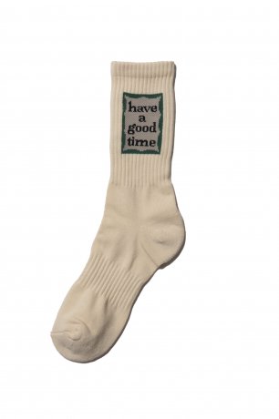 have a good time / MILITARY FRAME SOCKS (IVORY)