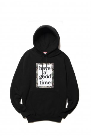 have a good time / CAMO FRAME PULLOVER HOODIE FL (BLACK)