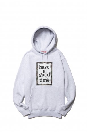 have a good time / CAMO FRAME PULLOVER HOODIE FL (ASH GRAY)