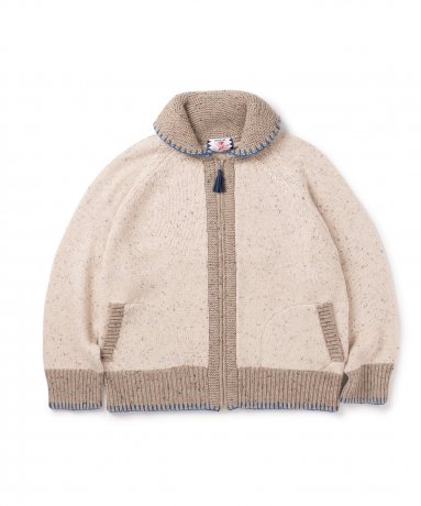 SON OF THE CHEESE / 27 COWICHAN SWEATER (WHITE)