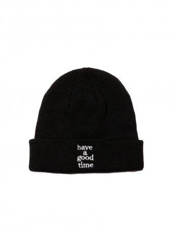 have a good time / LOGO BEANIE (BLACK)