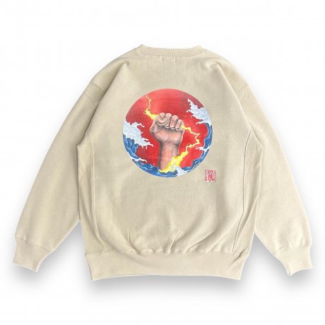  / INAZUMA SWEAT [SAND BEIGE]