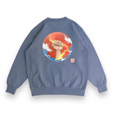  / INAZUMA SWEAT [STONE BLUE]