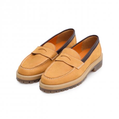 MAGIC STICK / Basic Coin Loafer by Tomo & Co. (YELLOW NUBUCK)