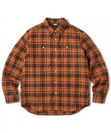 FTC / BRUSHED PLAID NEL SHIRT (ORANGE)