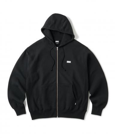 FTC / REFLECTIVE SMALL BOX LOGO ZIP UP HOODY (BLACK)