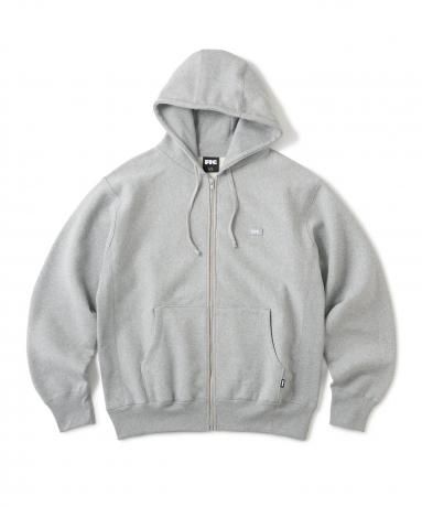 FTC / REFLECTIVE SMALL BOX LOGO ZIP UP HOODY (GRAY)