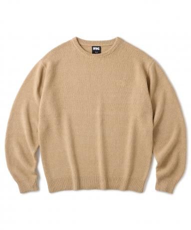 FTC / BOUCLE KNIT SWEATER (KHAKI)