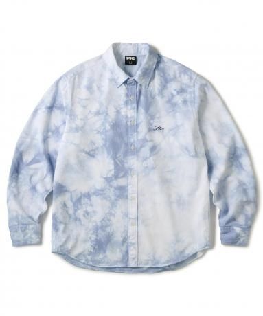 FTC / WASHED TWILL SHIRT (DYED BLUE)