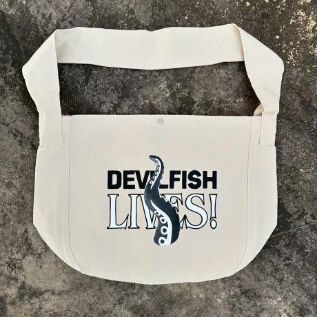 DF.SQEZ / DEVILFISH LIVES2 newspaper bag