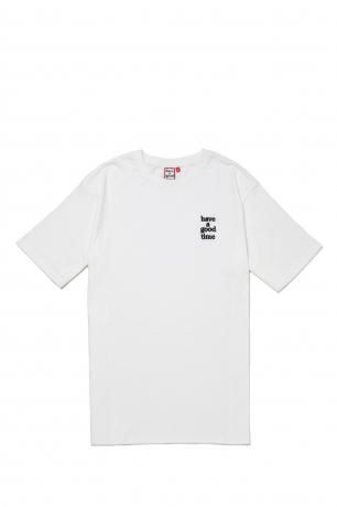 have a good time / MINI LOGO EMB S/S TEE (WHITE)