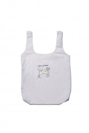 have a good time / have a good walk POCKETABLE ECO BAG (WHITE)