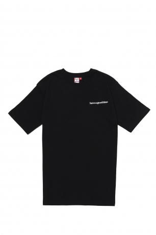 have a good time / POPPY LOGO S/S TEE (BLACK)