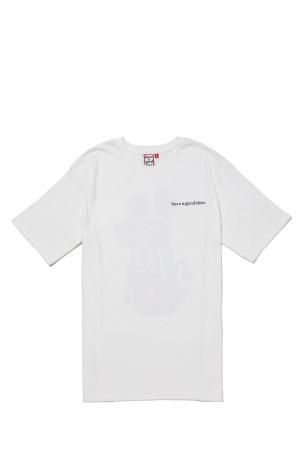 have a good time / POPPY LOGO S/S TEE (WHITE)