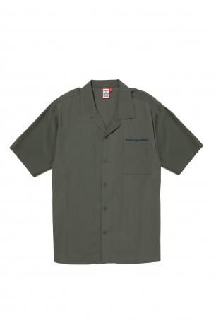have a good time / CYCLING LOGO OPEN COLLAR S/S SHIRT (MILITARY GREEN)