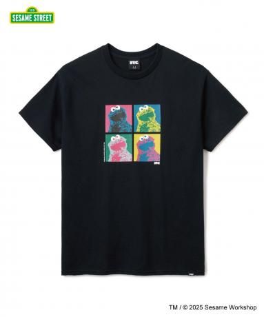 FTC / SESAME STREET / COOKIE MONSTER TEE (BLACK)