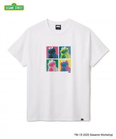 FTC / SESAME STREET / COOKIE MONSTER TEE (WHITE)