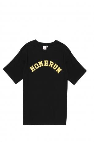 HOMERUN / ARCH LOGO TEE (BLACK/YELLOW)
