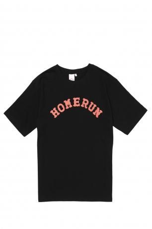 HOMERUN / ARCH LOGO TEE (BLACK/RED)