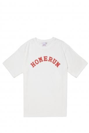 HOMERUN / ARCH LOGO TEE (OFF WHITE/RED)