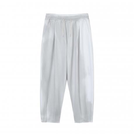 MAGIC STICK / 2 Tone Wide Balloon Pants v2 (WHITE with SPRAY)