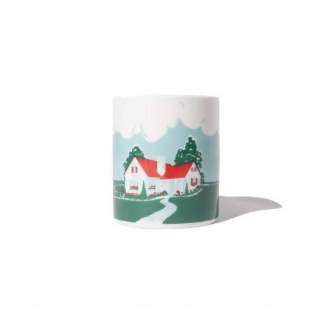 HELLA GREEN / Glass Mug (WHITE)