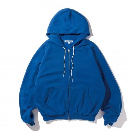 HELLA GREEN / Semi raglan Zip Hoodie (BLUE)