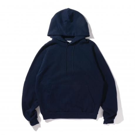HELLA GREEN / Semi raglan Hoodie (NAVY)
