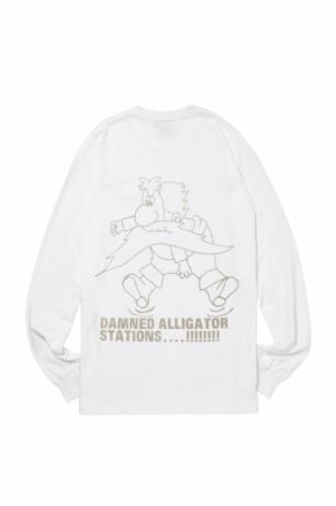 have a good time / HOMERUN ALLIGATOR STATION L/S TEE (WHITE)