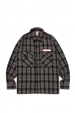 have a good time / SIDE LOGO SIDE BLANK FRAME SHIRT (BLACK)