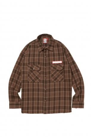 have a good time / SIDE LOGO SIDE BLANK FRAME SHIRT (BROWN)