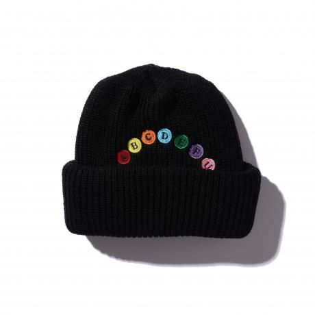 HELLA GREEN / ABC beanie (BLACK)