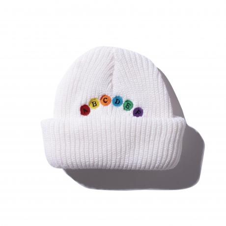 HELLA GREEN / ABC beanie (WHITE)
