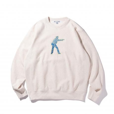 HELLA GREEN / Police Sweat (CREAM)