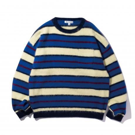HELLA GREEN / Border Knit sweater (YELLOW)
