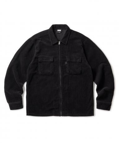 FTC / CORDUROY ZIP UP SHIRT (BLACK)