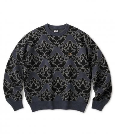 FTC / ALLOVER JACQUARD SWEATER (BLACK)