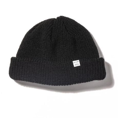 RUTSUBO / 6PANEL BEANIE(BLACK)