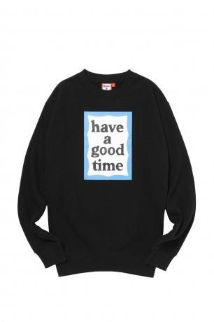 have a good time / BLUE FRAME CREWNECK FL (BLACK)