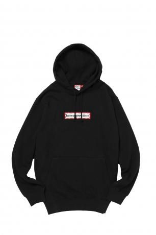 have a good time / SIDE FRAME PULLOVER HOODIE FL (BLACK)