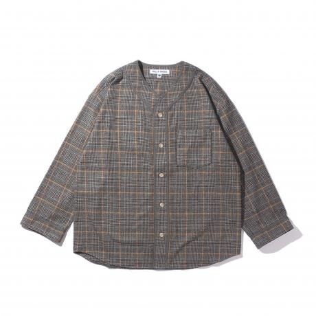 HELLA GREEN / Flannel Baseball Shirts (GRAY)