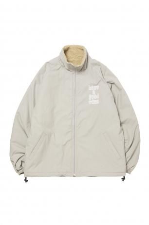 have a good time / PLAYBALL LOGO REVERSIBLE BOA JACKET (BEIGE)