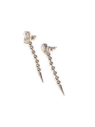 strong heart scorpion  pierces (earrings) silver