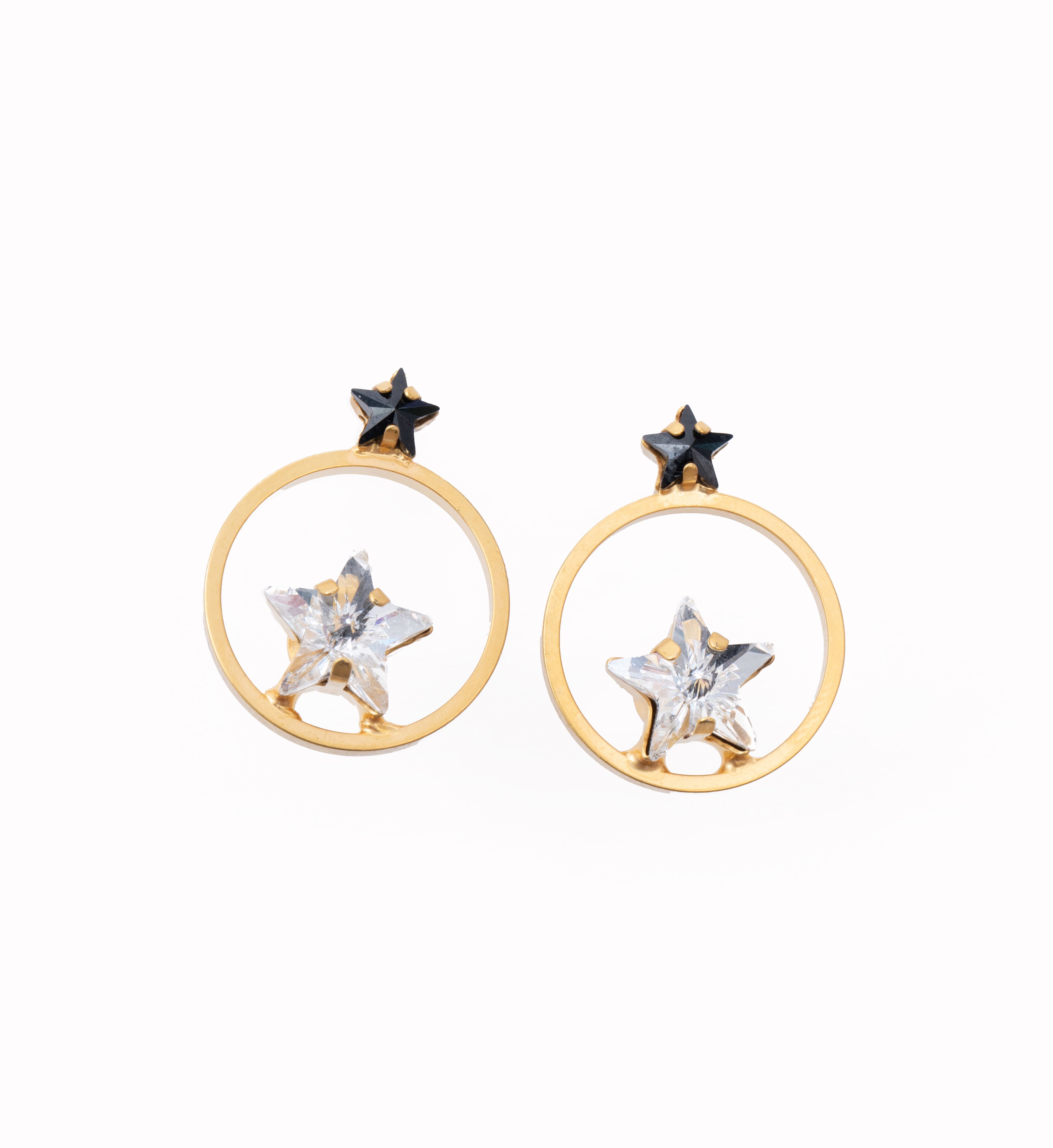 cosmos circle mini star pierces (earrings) gold