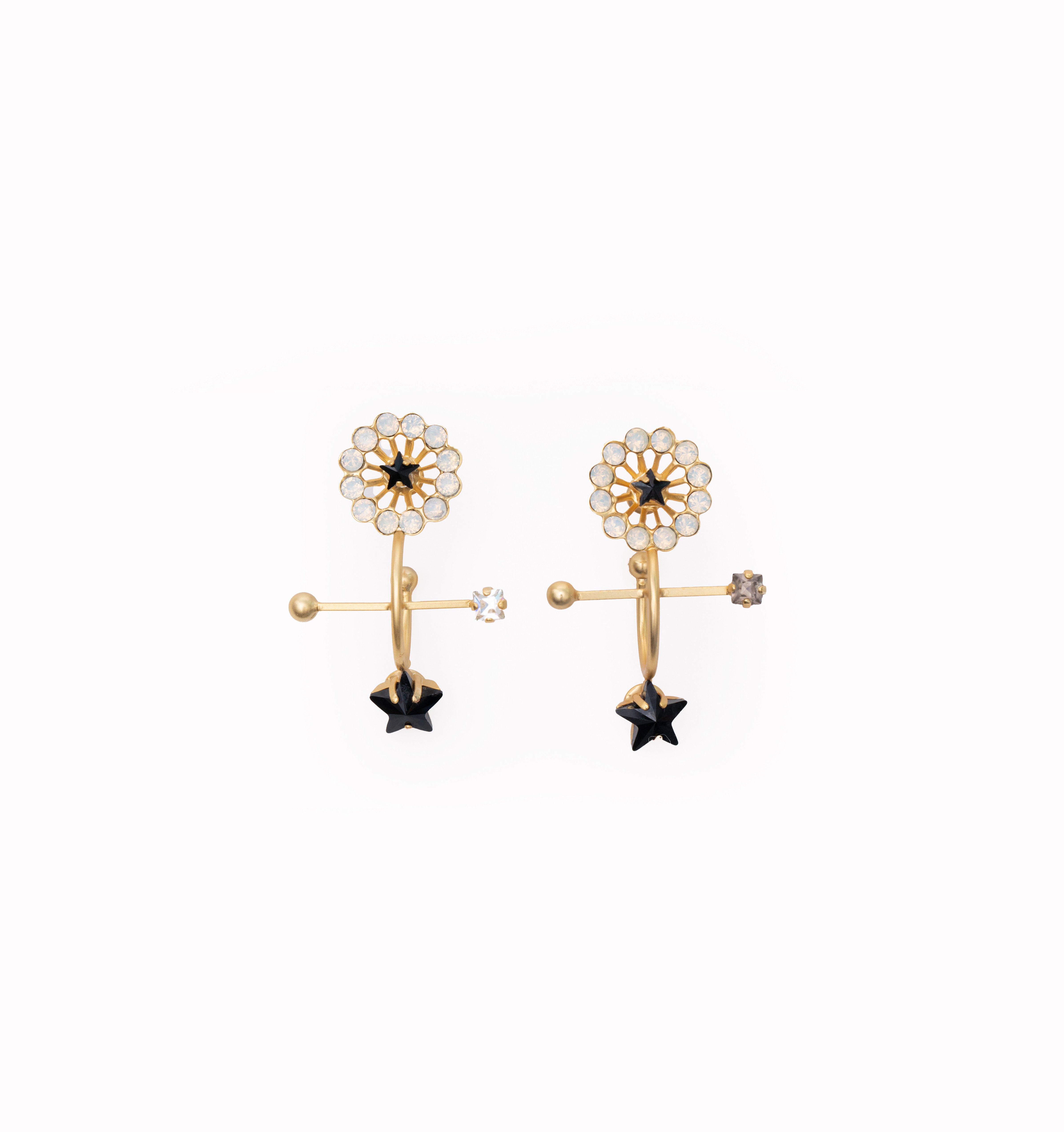 strong wheel pierces (earrings) gold