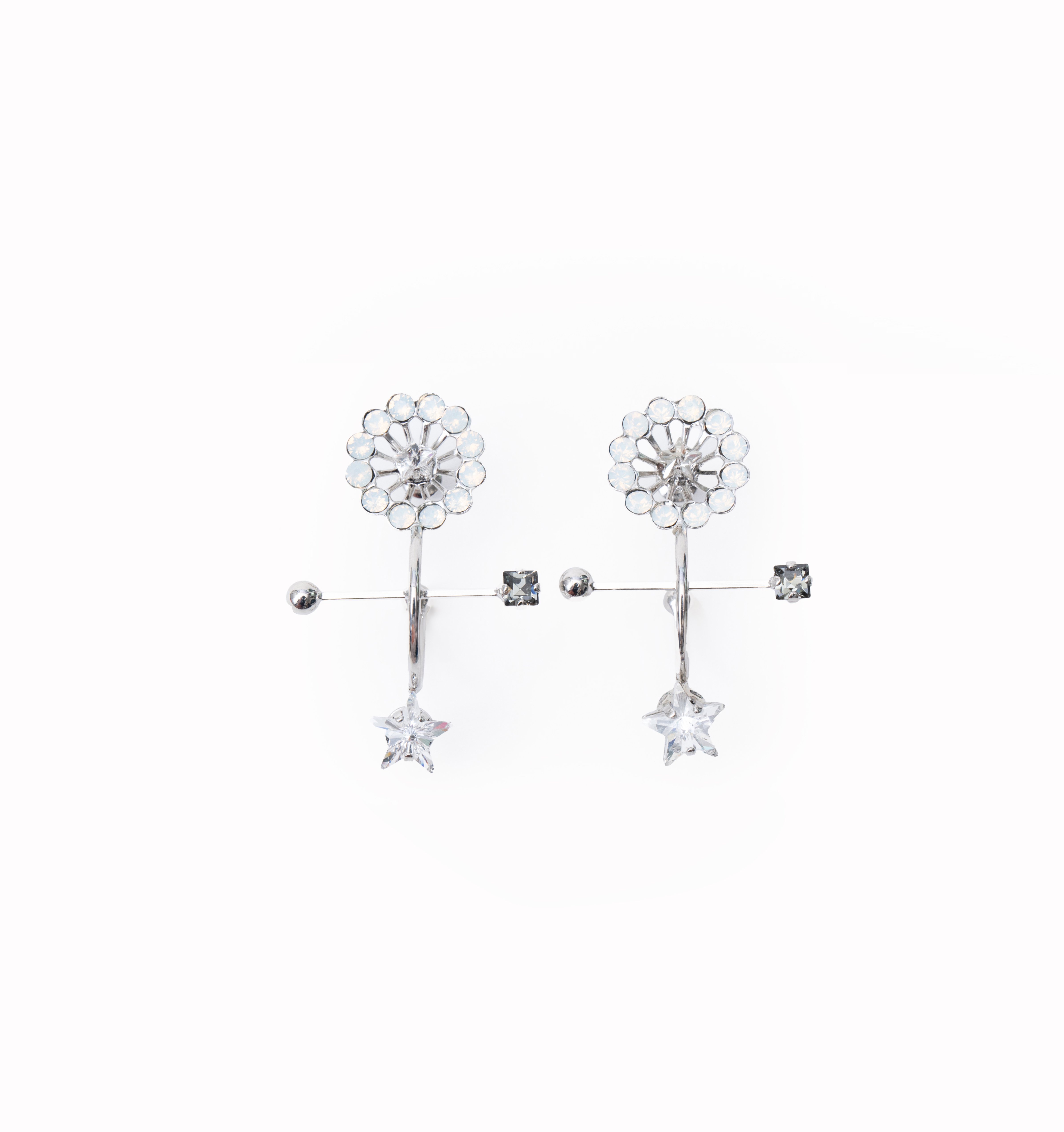 strong wheel pierces (earrings) silver