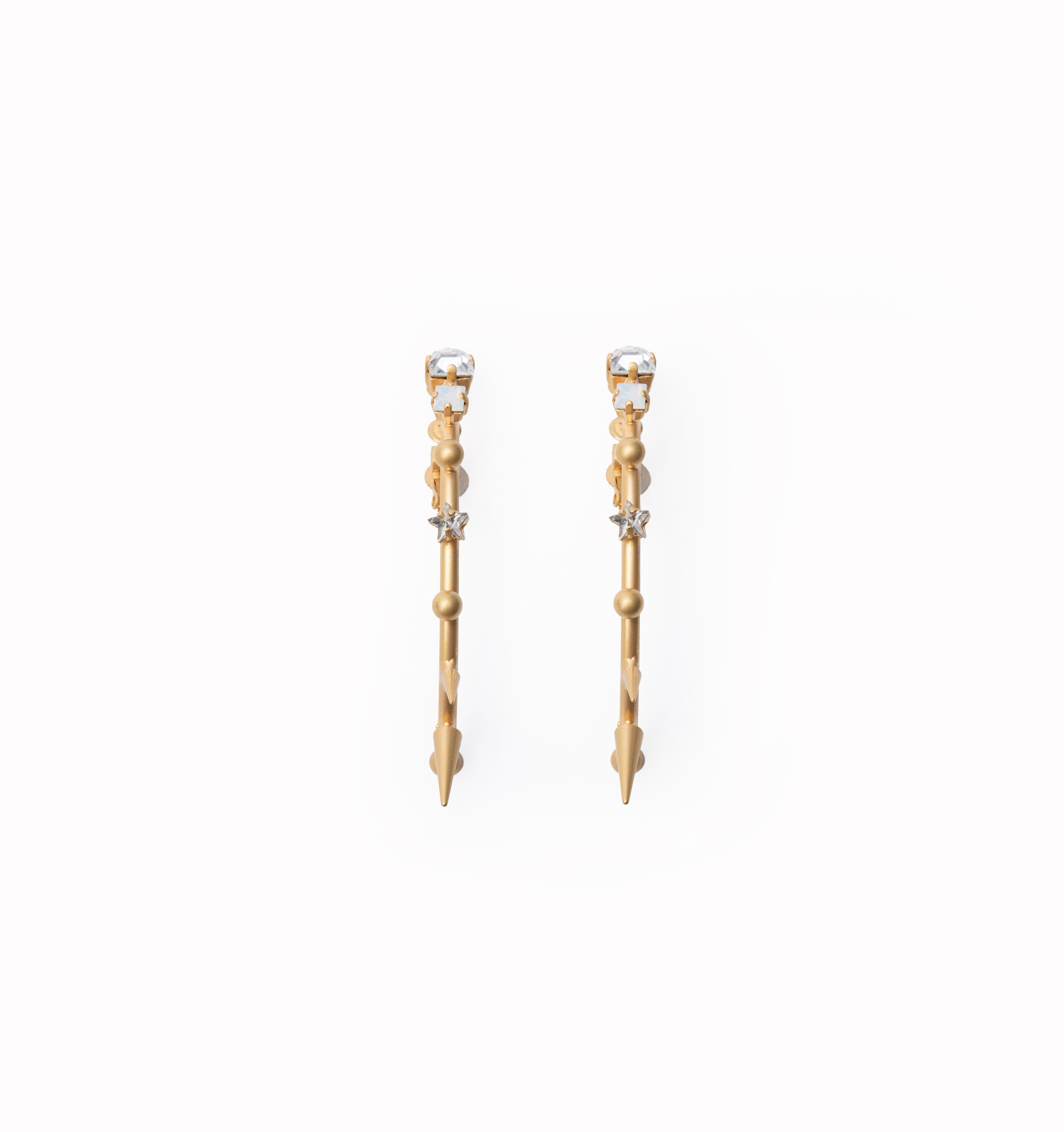 strong half hoop sharp pierces (earrings) gold