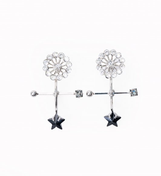  strong wheel pierces (earrings) silver