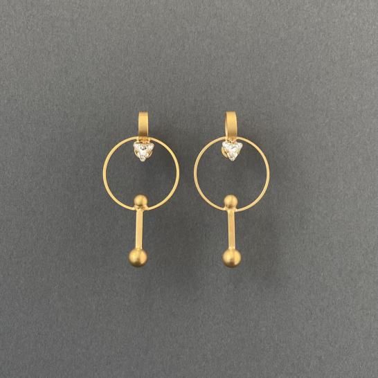 リングフューチャーショートピアス(イヤリング) SET ゴールド